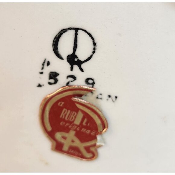 Ruebens Originals Ceramic Planter Pink Gown Blonde Girl Figurine Vintage 526 Lab - Picture 8 of 11